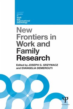 New Frontiers in Work and Family Research (eBook, ePUB)