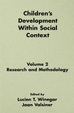 Children's Development Within Social Context (eBook, PDF)