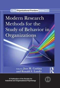 Modern Research Methods for the Study of Behavior in Organizations (eBook, ePUB)