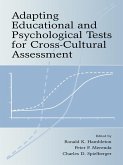 Adapting Educational and Psychological Tests for Cross-Cultural Assessment (eBook, ePUB)