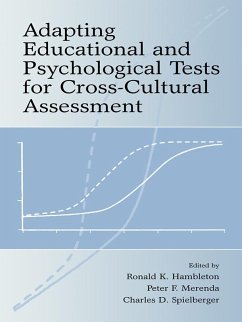Cover Adapting Educational and Psychological Tests for Cross-Cultural Assessment (eBook, ePUB)