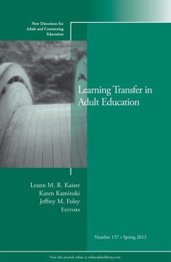 Learning Transfer in Adult Education (eBook, ePUB)