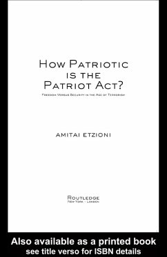 Cover How Patriotic is the Patriot Act? (eBook, PDF)