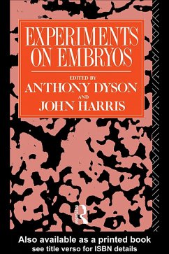 Cover Experiments on Embryos (eBook, PDF)