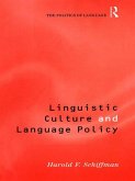 Linguistic Culture and Language Policy (eBook, PDF)