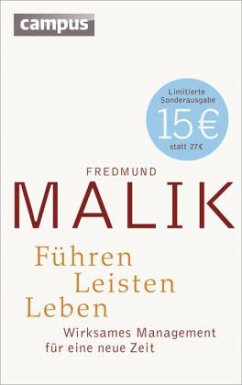 Führen, Leisten, Leben, Sonderausgabe - Malik, Fredmund