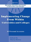 Implementing Change from Within in Universities and Colleges (eBook, PDF)