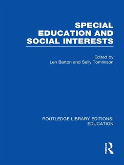 Cover Special Education and Social Interests (RLE Edu M) (eBook, ePUB)