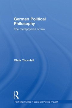 German Political Philosophy (eBook, ePUB) - Thornhill, Chris