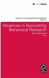 Advances in Accounting Behavioral... - Bild 1