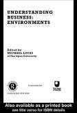 Understanding Business Environments (eBook, PDF) Understanding Business Environments (eBook, PDF)