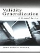 Validity Generalization (eBook, PDF) - Bild 1