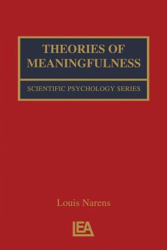 Theories of Meaningfulness (eBook, PDF) - Narens, Louis