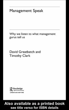 Management Speak (eBook, PDF) - Greatbatch, David; Clark, Timothy