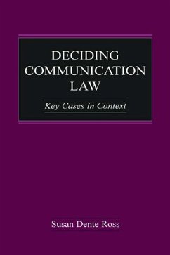 Deciding Communication Law (eBook, PDF) - Ross, Susan Dente