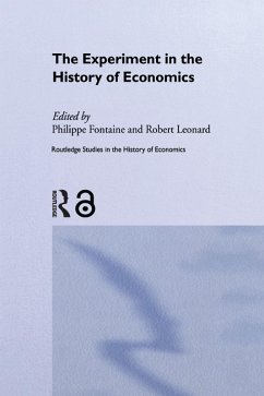 Cover The Experiment in the History of Economics (eBook, ePUB)