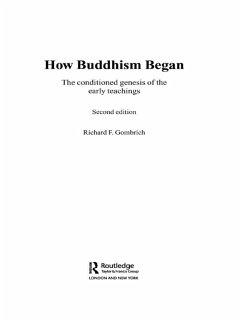 How Buddhism Began (eBook, ePUB) - Gombrich, Richard F.