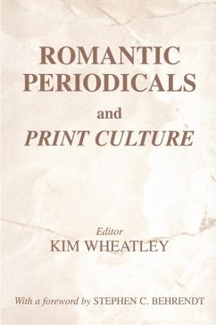 Cover Romantic Periodicals and Print Culture (eBook, ePUB)