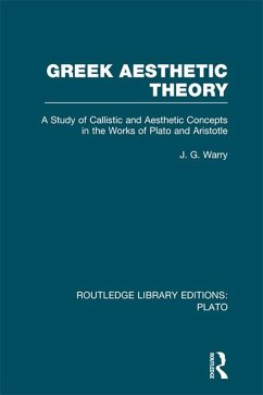 Cover Greek Aesthetic Theory (RLE: Plato) (eBook, ePUB)