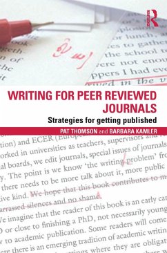 Writing for Peer Reviewed Journals (eBook, ePUB) - Thomson, Pat; Kamler, Barbara