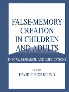 Cover False-memory Creation in Children and Adults (eBook, ePUB)