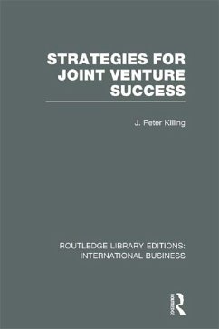 Strategies for Joint Venture Success (RLE International Business) (eBook, ePUB) - Killing, Peter