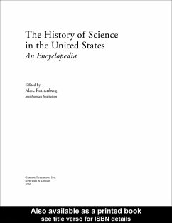 Cover History of Science in United States (eBook, ePUB)