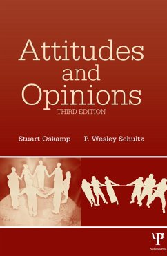Attitudes and Opinions (eBook, ePUB) - Oskamp, Stuart; Schultz, P. Wesley