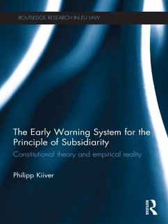 Cover The Early Warning System for the Principle of Subsidiarity (eBook, ePUB)