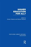 Higher Education for All? (RLE Edu G) (eBook, PDF)