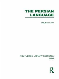 The Persian Language (RLE Iran B) (eBook, ePUB) - Levy, Reuben
