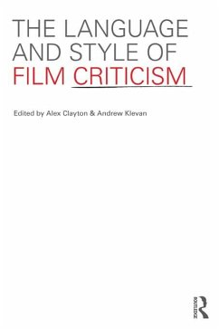 Cover The Language and Style of Film Criticism (eBook, ePUB)
