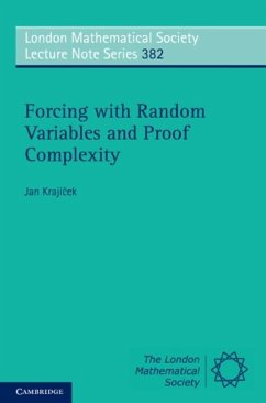 Forcing with Random Variables and Proof Complexity (eBook, PDF) - Krajicek, Jan
