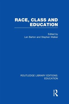 Cover Race, Class and Education (RLE Edu L) (eBook, PDF)