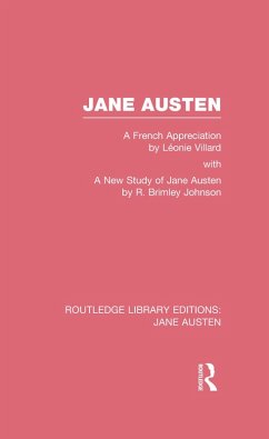 Jane Austen (RLE Jane Austen) (eBook, ePUB) - Villard, Léonie; Brimley Johnson, R.