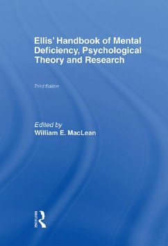 Ellis' Handbook of Mental Deficiency, Psychological Theory and Research (eBook, ePUB)