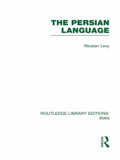Cover The Persian Language (RLE Iran B) (eBook, PDF)