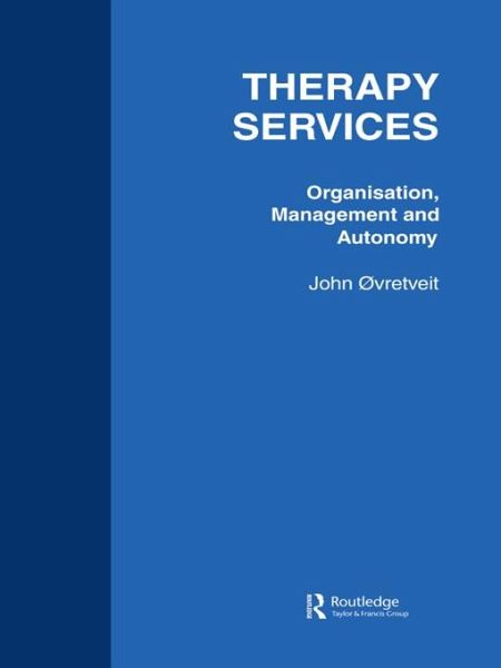 Therapy Services: Organistion (eBook, ePUB)