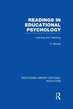 Readings in Educational Psychology (eBook, ePUB) - Stones, Edgar