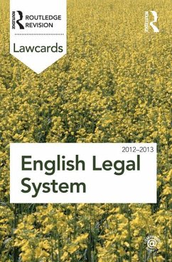 English Legal System Lawcards 2012-2013 (eBook, PDF)