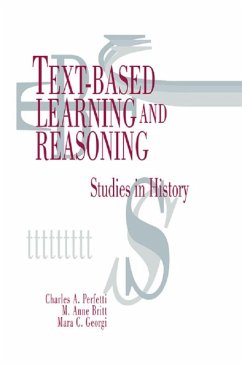 Text-based Learning and Reasoning (eBook, ePUB) - Perfetti, Charles A.; Britt, M. Anne; Georgi, Mara C.