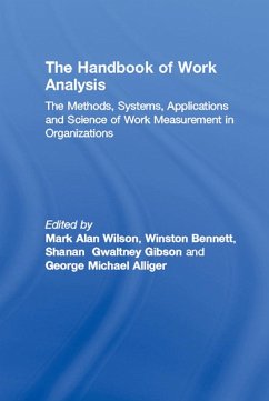 The Handbook of Work Analysis (eBook, ePUB)