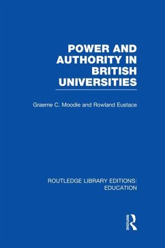 Cover Power & Authority in British Universities (eBook, PDF)