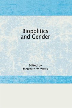 Biopolitics and Gender (eBook, ePUB) - Watts Jr, Meredith W