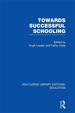 Cover Towards Successful Schooling (RLE Edu L Sociology of Education) (eBook, PDF)
