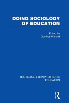 Cover Doing Sociology of Education (RLE Edu L) (eBook, ePUB)