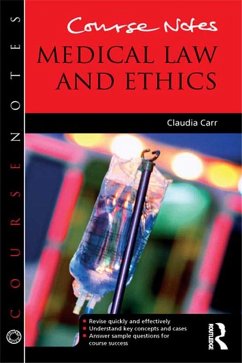 Course Notes: Medical Law and Ethics (eBook, ePUB) - Carr, Claudia