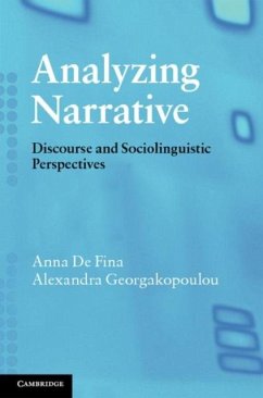 Analyzing Narrative (eBook, PDF) - Fina, Anna De