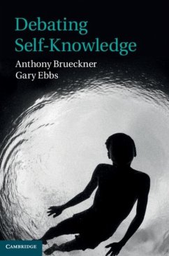 Debating Self-Knowledge (eBook, PDF) - Brueckner, Anthony