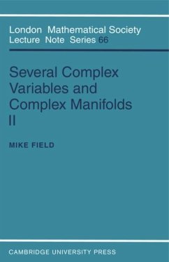 Several Complex Variables and Complex Manifolds II (eBook, PDF) - Field, Mike